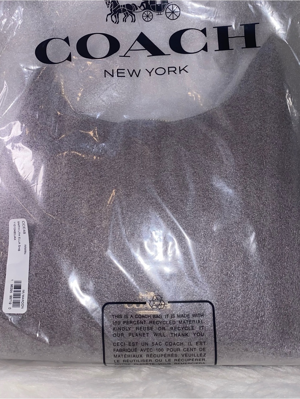 Coach leather purse Ella Shoulder Bag New with original packaging - Picture 12 of 12